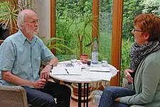 Edmund Mevissen und Doris Hülsmeier im Gespräch