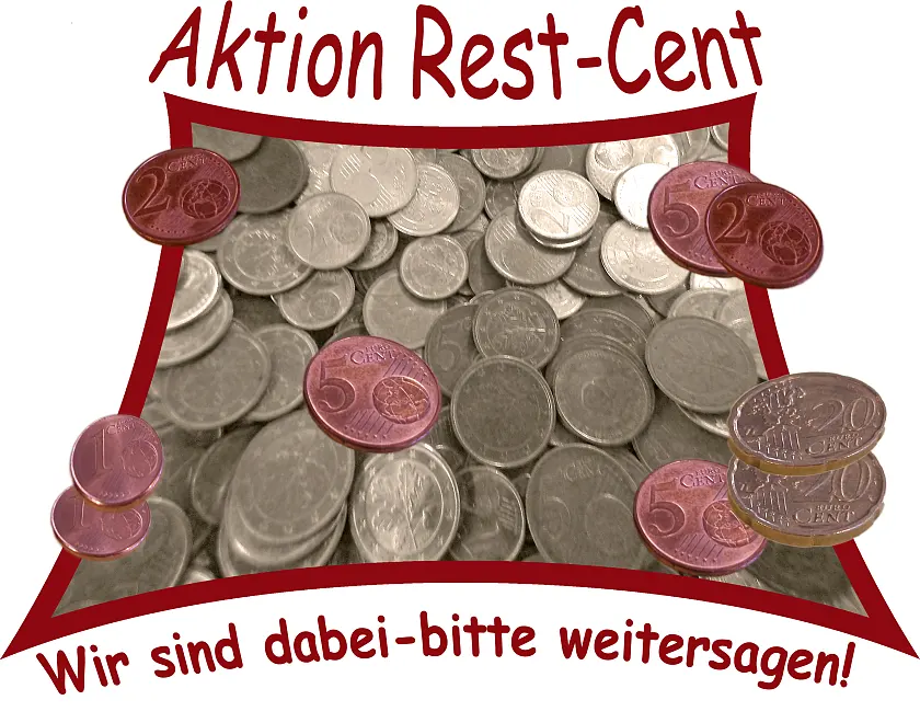 Logo der Rest-Cent-Spendenaktion