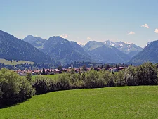Blick auf die Berge im Allgäu