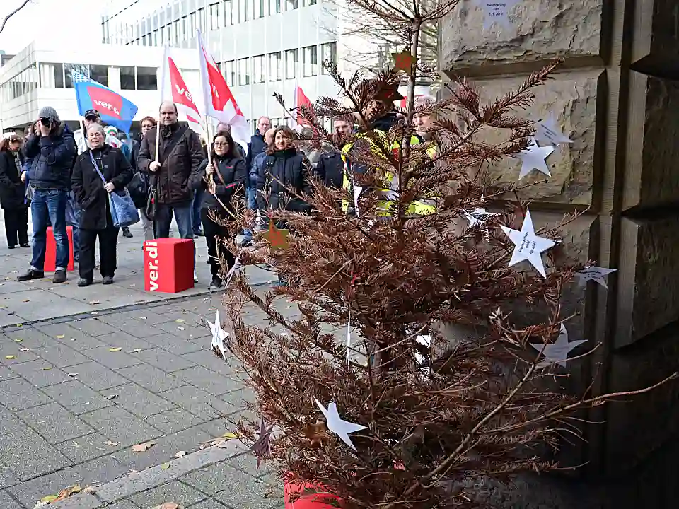 vertrockneter Weihnachtsbaum