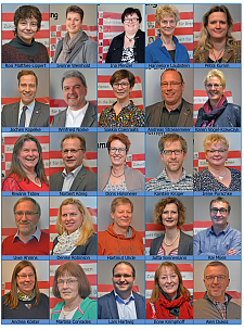 Porträts der 25 Mitglieder des Gesamtpersonalrats für das Land und die Stadtgemeinde Bremen der Wahlperiode 2016 bis 2020