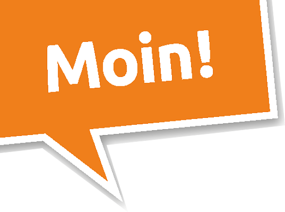 Der Slogan MOIN! von der Die Bremer Stadtreinigung