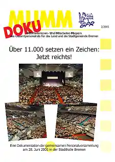 Foto des Titelbildes der MUMM 2/2005