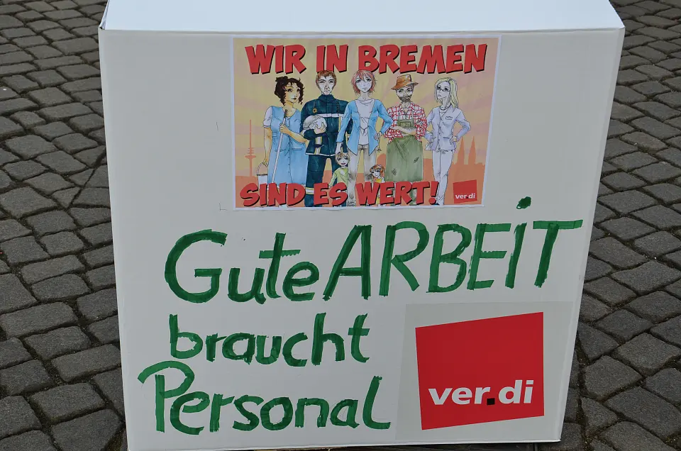 Plakat Gute Arbeit braucht Personal