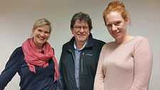 Gruppenbild Mareen Sieb, Julia Wolters und Michael Strosetzky