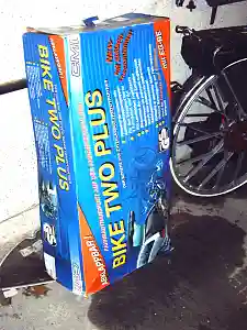 Paket  eines Fahrradträgers