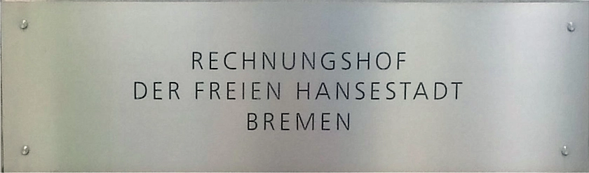 Schild der Dienststelle Rechnungshof