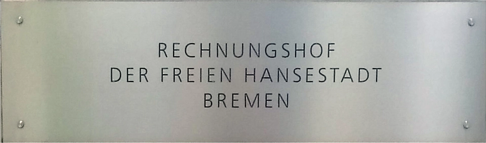 Schild der Dienststelle Rechnungshof