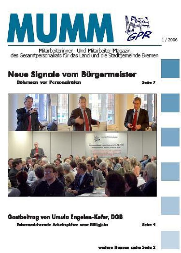 Foto Titelbild der MUMM 1/2006