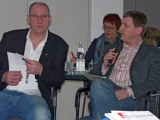 Burckhard Radtke und Ingo Tebje beim Moderieren