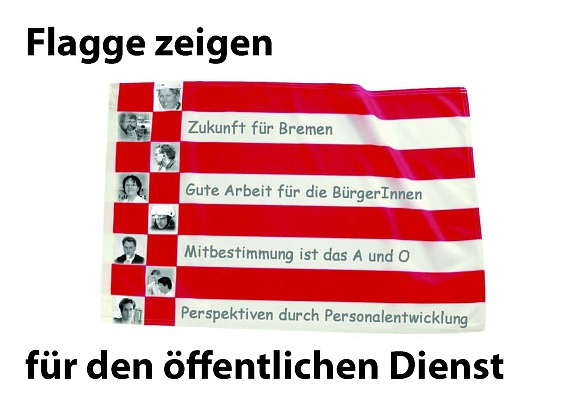 Bremer Speckflagge für "Flagge zeigen für den öffentlichen Dienst"