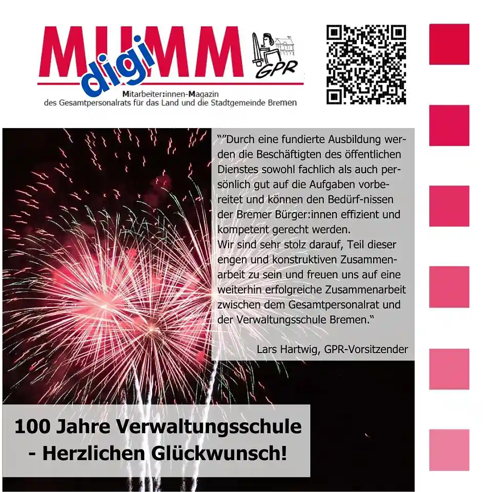 eine Kurzfassung der digiMUMM in einem Bild, das auch einen QR-Code enthält
