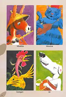 Die Bremer Stadtmusikanten in nigrischen Bilderbuch