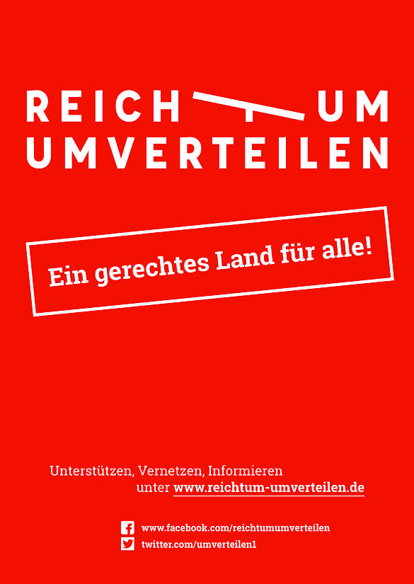 Plakat Reichtum umverteilen