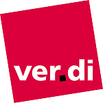 Logo der vereinten Dienstleistungsgewerkschaft (ver.di)