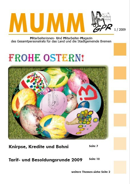 MUMM 1-2009 Titelseite. Frohe Ostern!