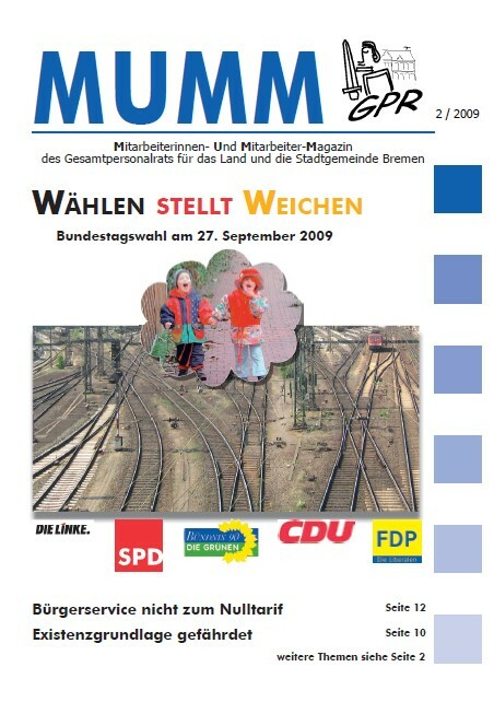 MUMM 2/2009 Titelseite. Wählenstellt Weichen.