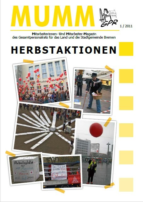 MUMM 1/2011 Titelseite. Herbstaktionen