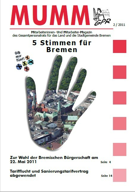MUMM 2/2011 Titelseite. 5 Stimmen für Bremen