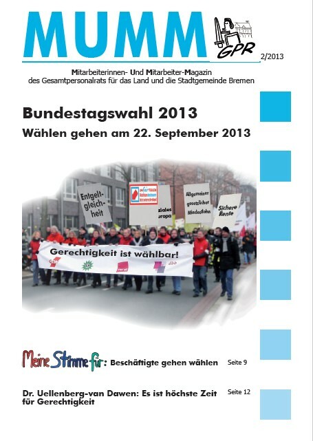 MUMM 2/2013 Titelseite. Bundestagswahl 2013