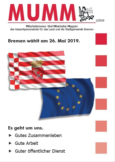 MUMM 1/2019 Titelseite. Bremen wählt am 26. Mai 2019