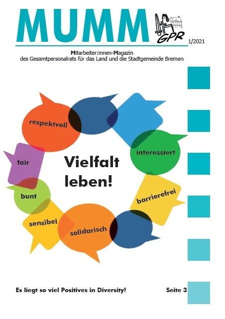 MUMM 1/2021 Titelseite. Vielfalt leben!