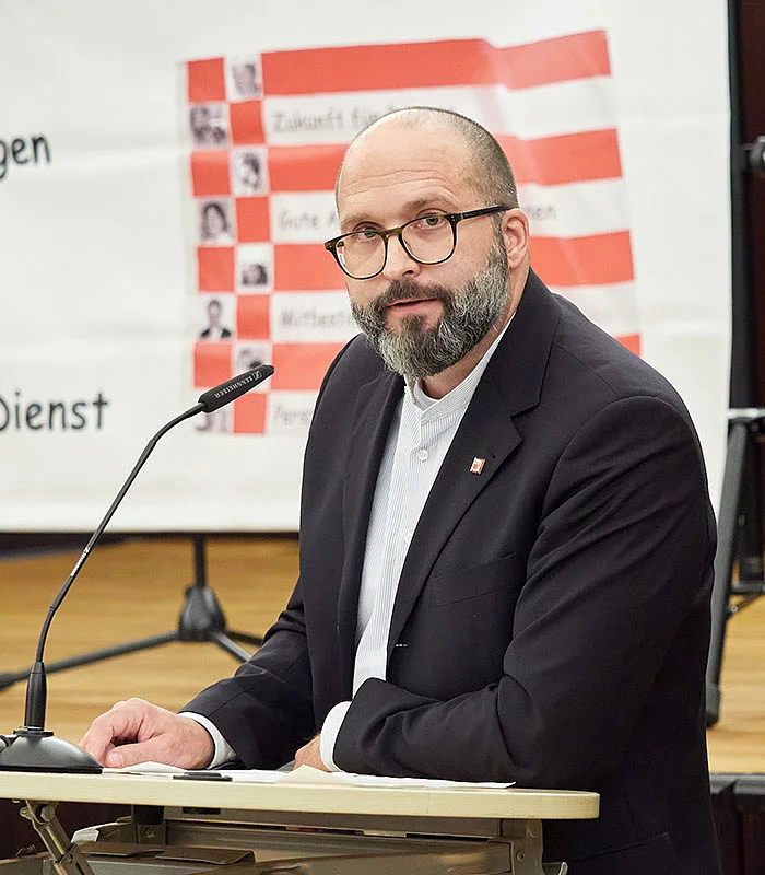 Lars Hartwig am Redepult