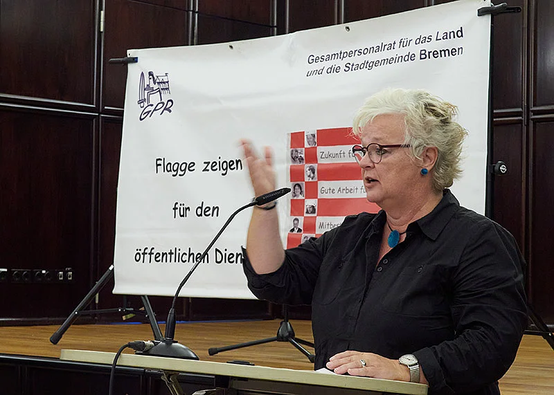 Irene Purschke am Redepult