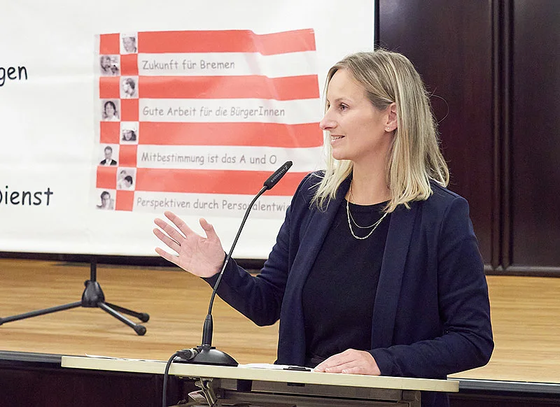 Kim Kunze am Redepult