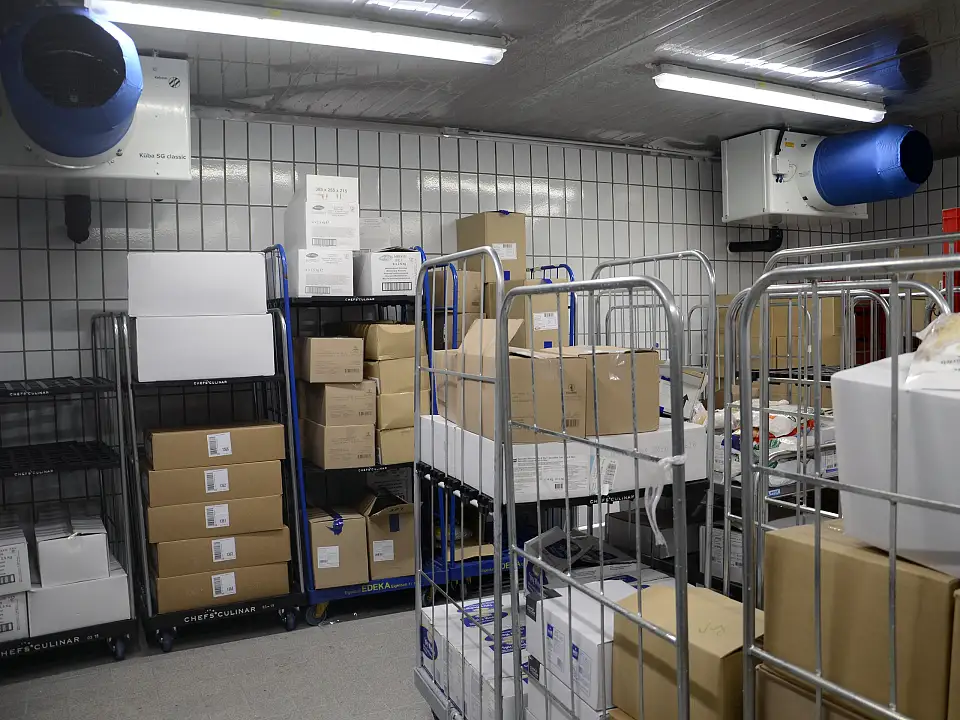 K&uuml;hlraum -18&deg;C 